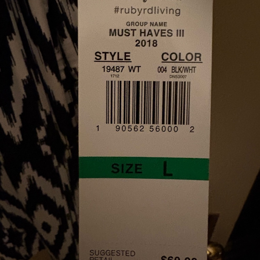 Ruby Rd Black/White Dress - Picture 3 of 3